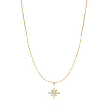 Load image into Gallery viewer, Gold Sparkling Nova Star Necklace
