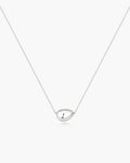 Silver Organic Dome Pebble Necklace