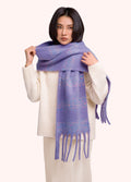 Powder Nancy Cosy Scarf in lilac with fringing