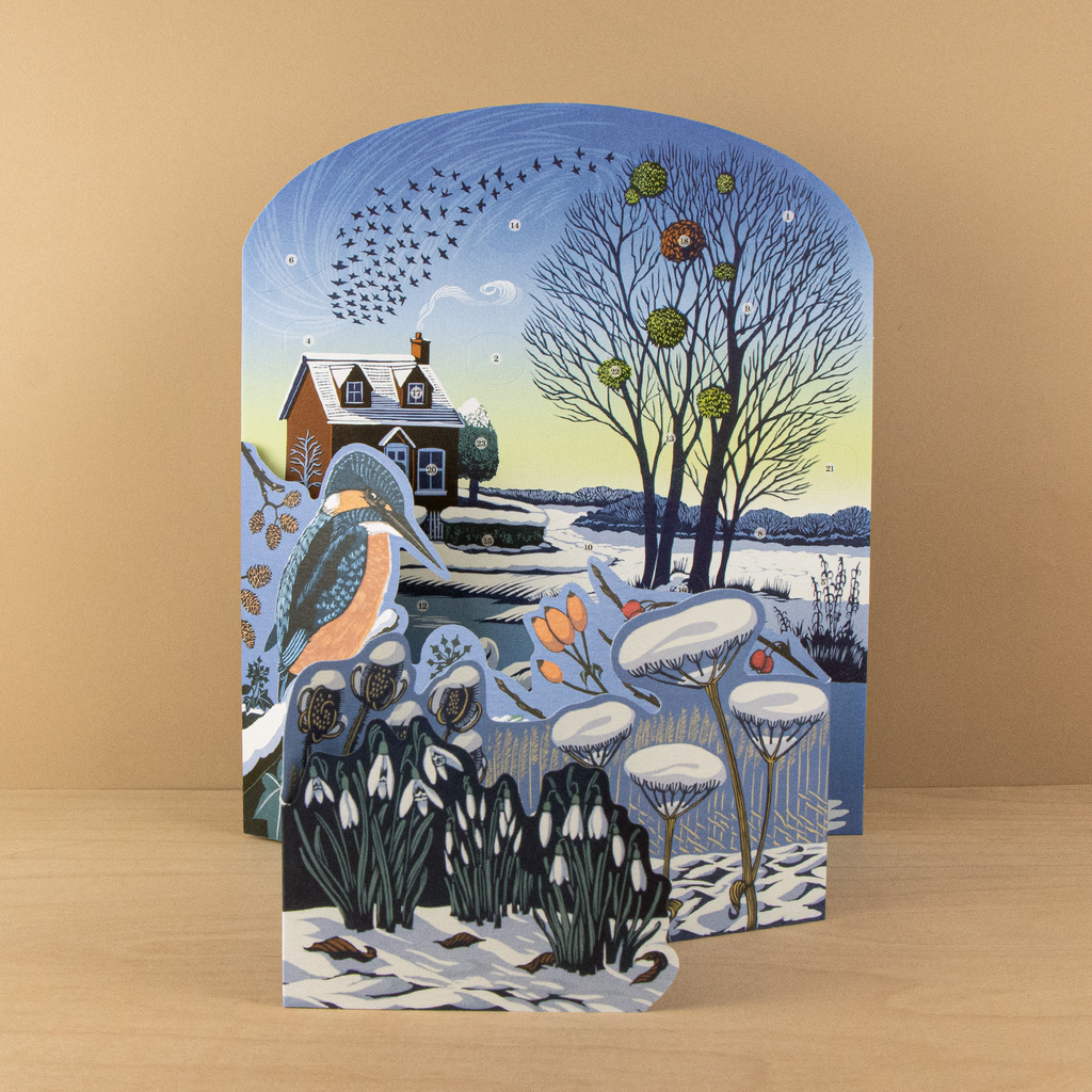 Winter Riverside Advent Calendar by Niki Bowers, view 2