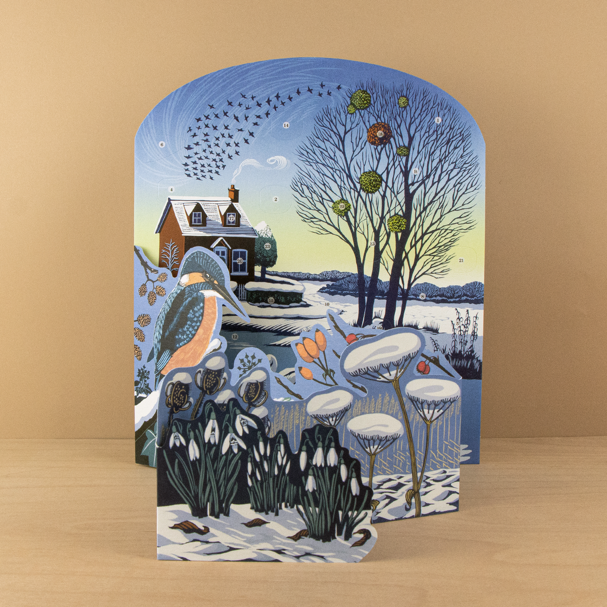 Winter Riverside Advent Calendar by Niki Bowers, view 2