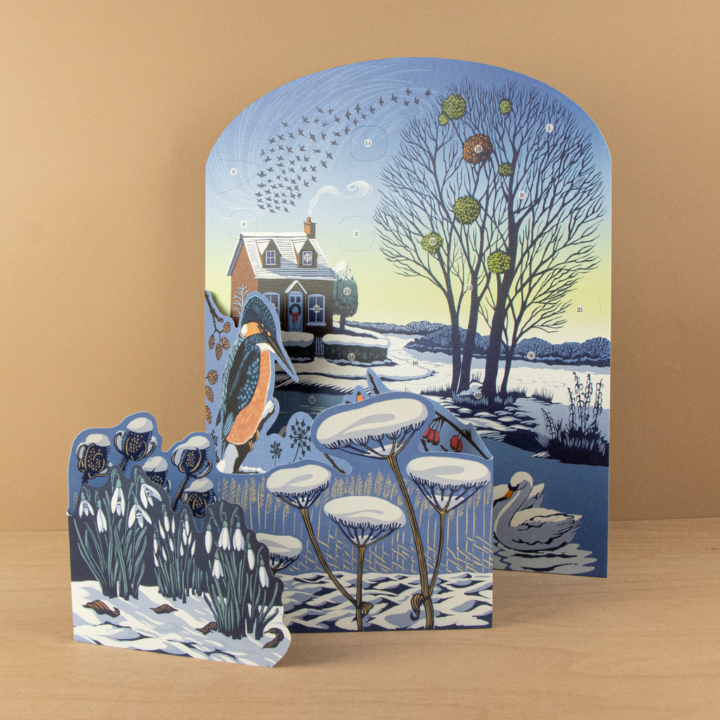 Winter Riverside Advent Calendar by Niki Bowers, Art Angels