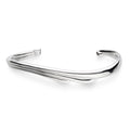 Kit Heath Océane Shell Wave Narrow Cuff Bangle (S/M)
