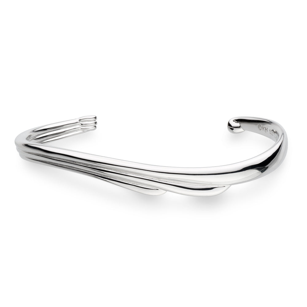 Kit Heath Océane Shell Wave Narrow Cuff Bangle (S/M)