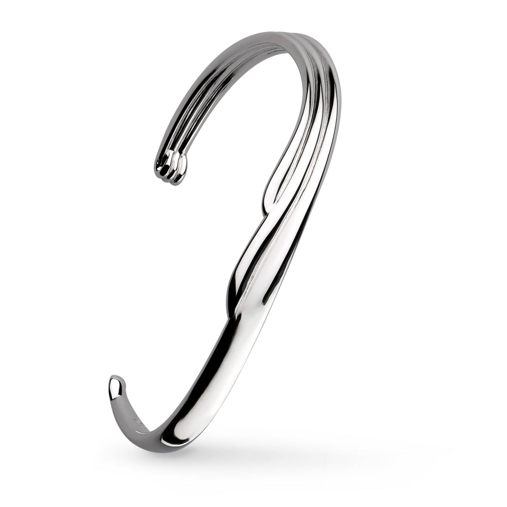 Kit Heath Océane Shell Wave Narrow Cuff Bangle (S/M)