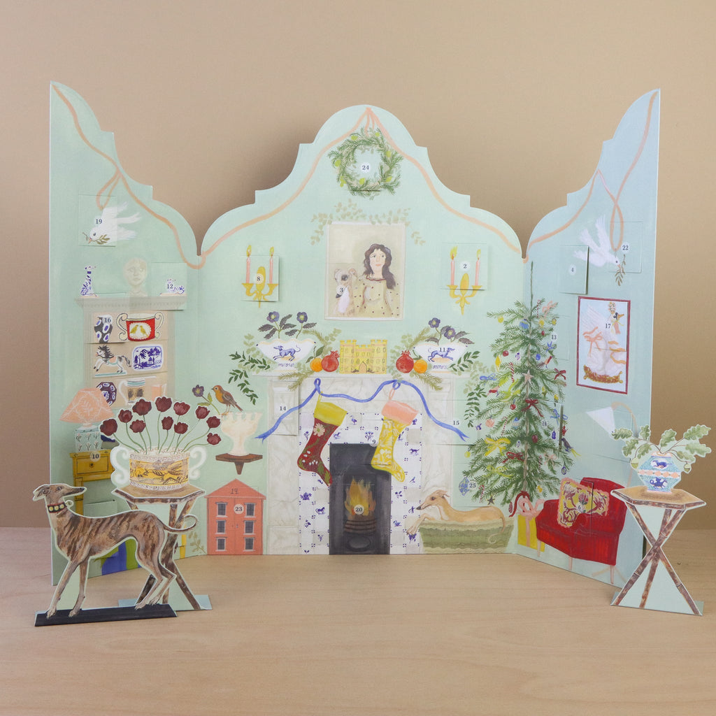 Festive Dutch Gable Advent Calendar by Polly Fern, view 2