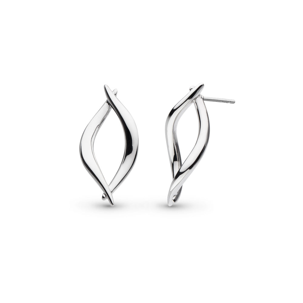 KH Entwine Twine Twist Link Stud Earrings