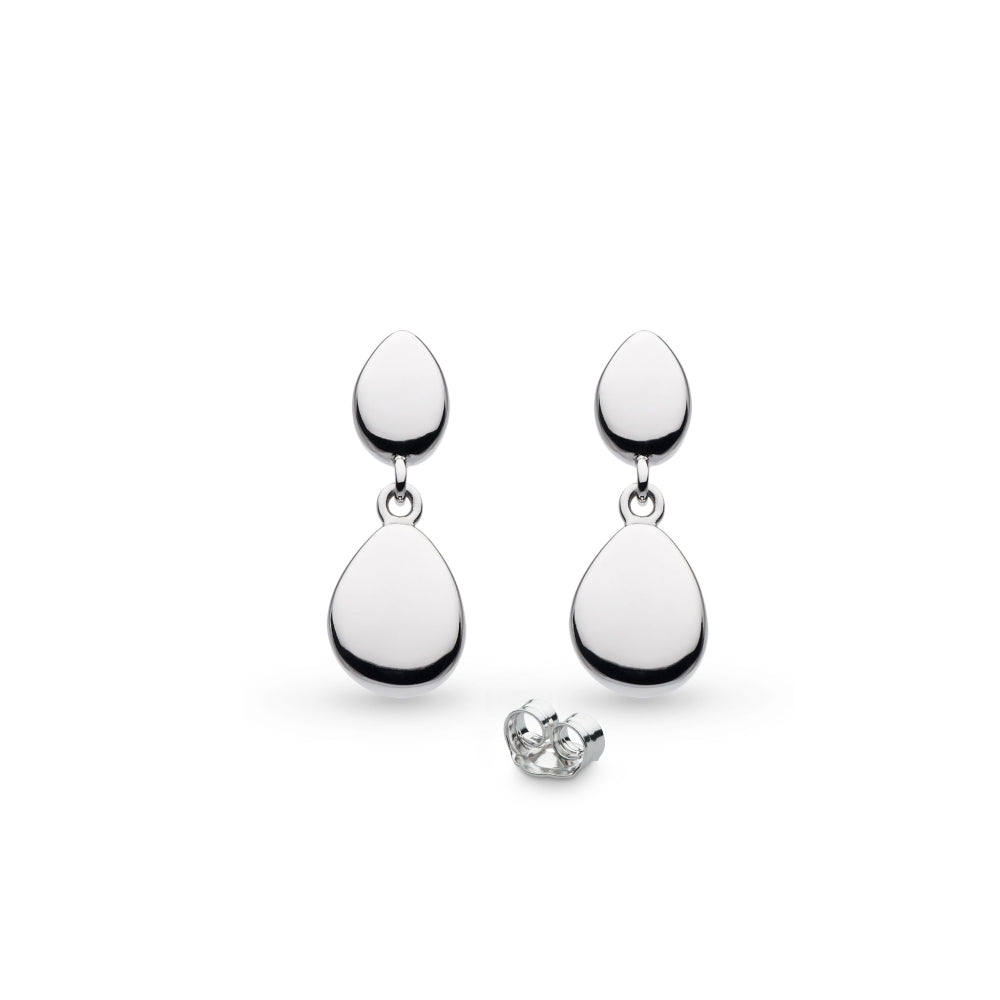 Kit Heath Coast Pebble Stud Droplet Earrings