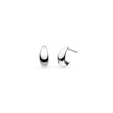 Load image into Gallery viewer, Kit Heath Coast Pebble Smooth Semi Hoop Stud Earrings
