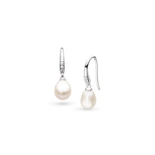Load image into Gallery viewer, Kit Heath Revival Classic Pearl Glitz FP CZ Drop Earrings
