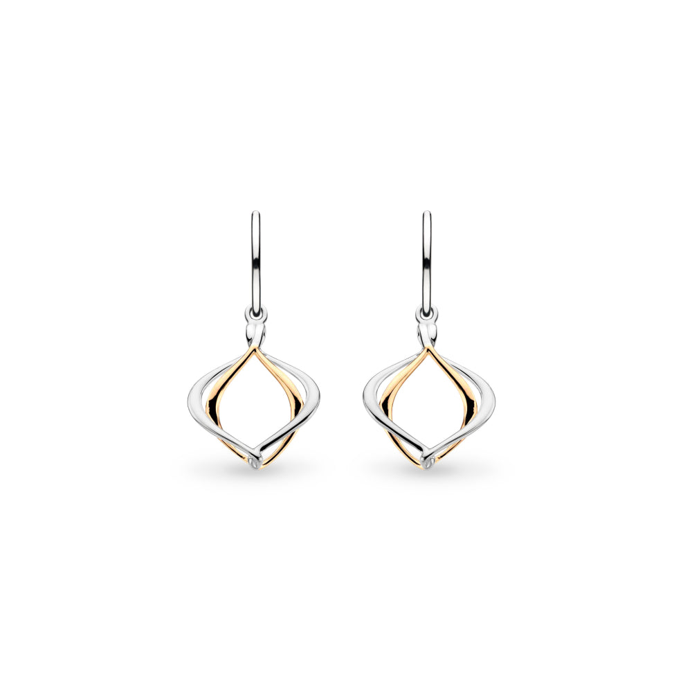 Kit Heath Entwine Alicia Golden Petite Drop Earrings