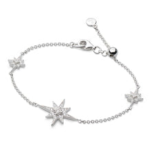 Load image into Gallery viewer, Kit Heath Celeste North Star CZ Station 7" Slider Bracelet
