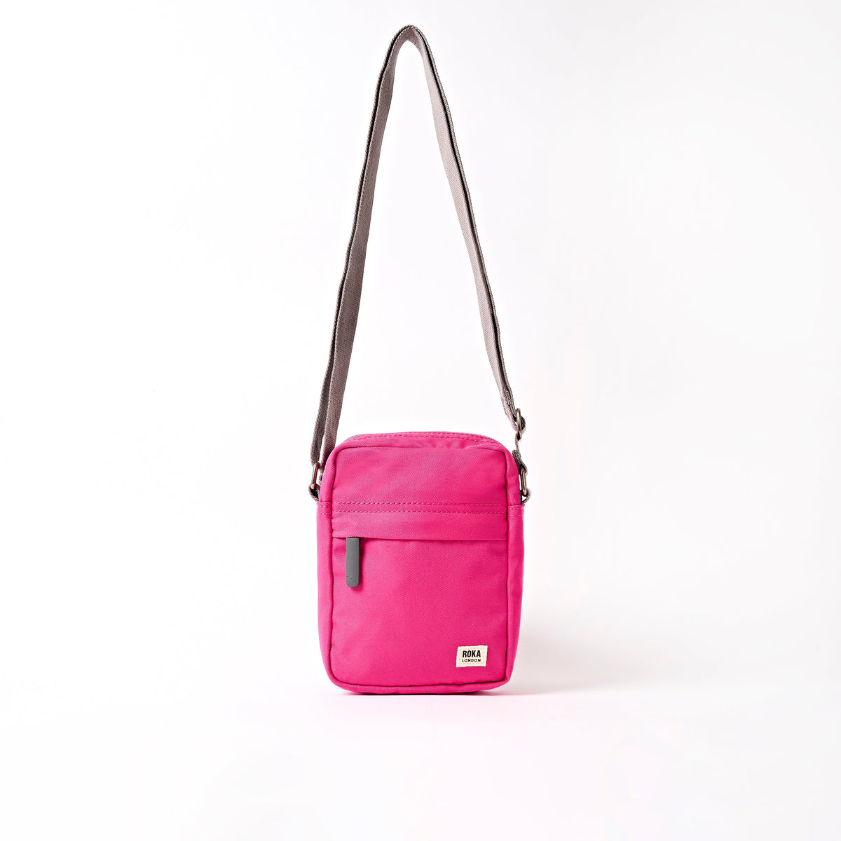 ROKA Bond Pocket Crossbody Bag in Granita Red recycled canvas