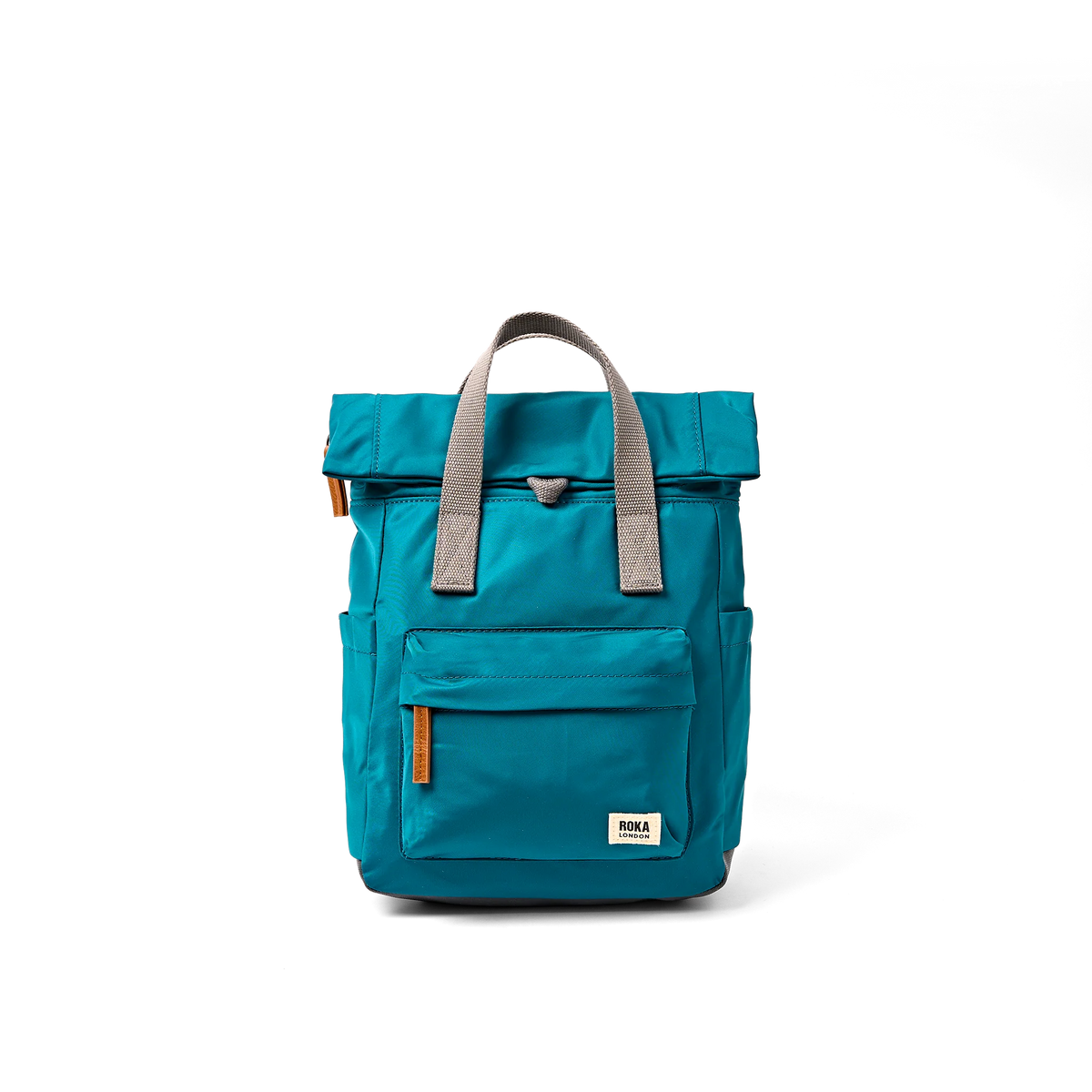 ROKA Canfield B Roll Top Backpack Small in North Sea recycled nylon