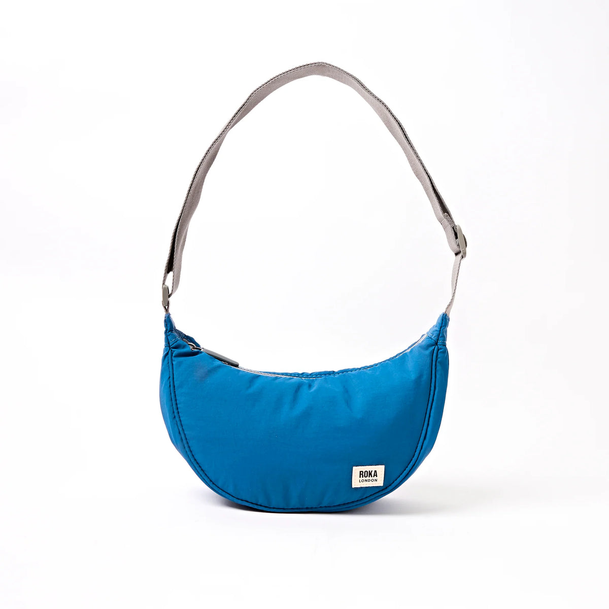 ROKA London Farringdon Half Moon Bag – Sustainable Crossbody Bag - Taslon