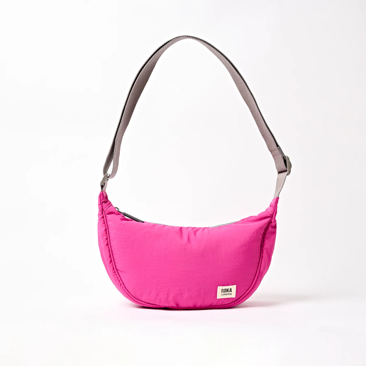 ROKA London Farringdon Half Moon Bag – Sustainable Crossbody Bag - Taslon