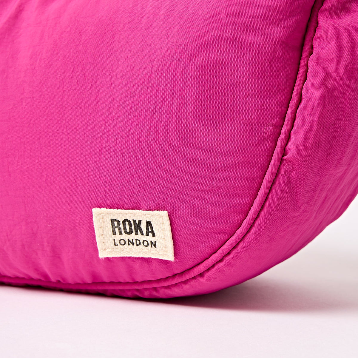 ROKA London Farringdon Half Moon Bag – Sustainable Crossbody Bag - Taslon