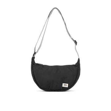 ROKA London Farringdon Half Moon Bag – Sustainable Crossbody Bag - Taslon