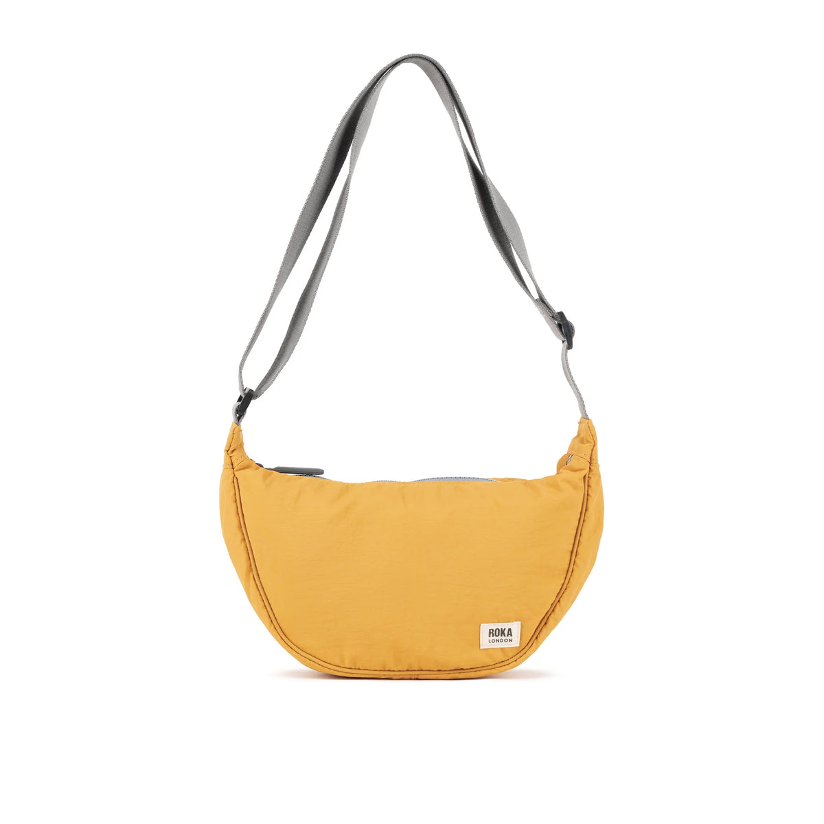 ROKA London Farringdon Half Moon Bag – Sustainable Crossbody Bag - Taslon