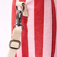 Load image into Gallery viewer, Hardware close-up — gunmetal clips and adjustable buckle
