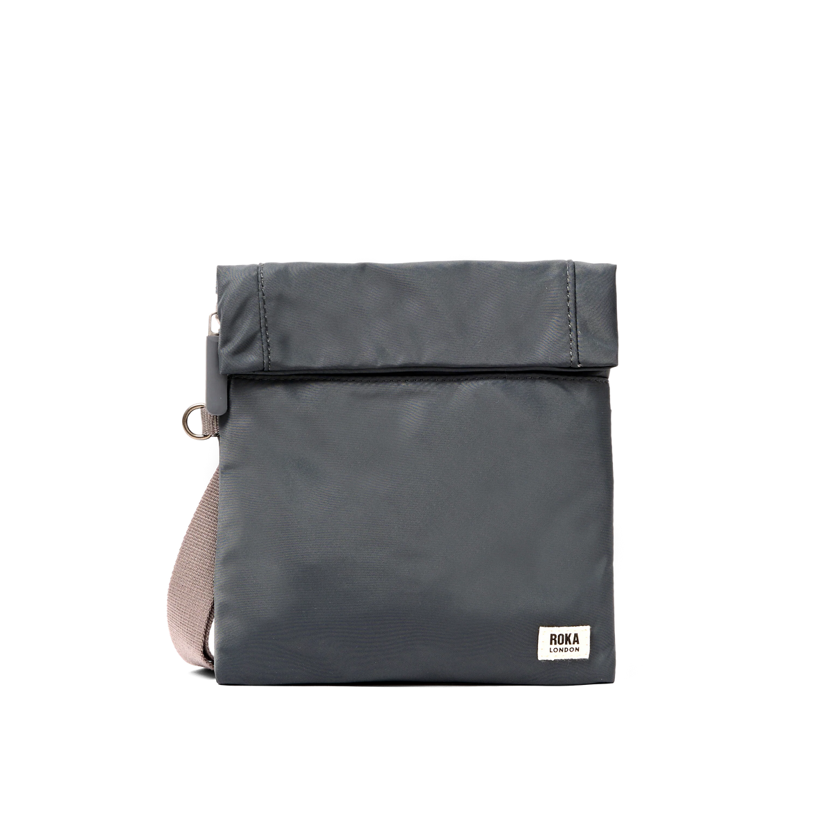 ROKA Stratford Crossbody Bag in Beluga recycled nylon