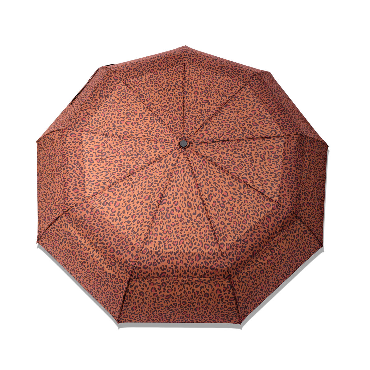 ROKA Waterloo recycled umbrella in Mini Leopard print