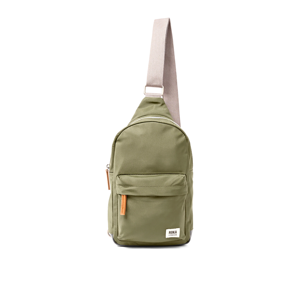 ROKA Willesden B Large Sling Bag in Chive recycled nylon