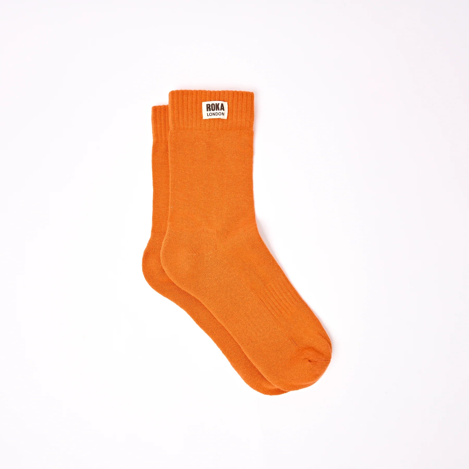 ROKA Wimbledon Organic Cotton Crew Socks -One Size 3 to 8- NEW