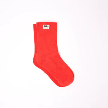 ROKA Wimbledon Organic Cotton Crew Socks -One Size 3 to 8- NEW