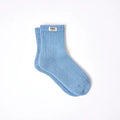 Roka Retro Crew Socks in bold block colour, organic cotton, women's UK 3–8