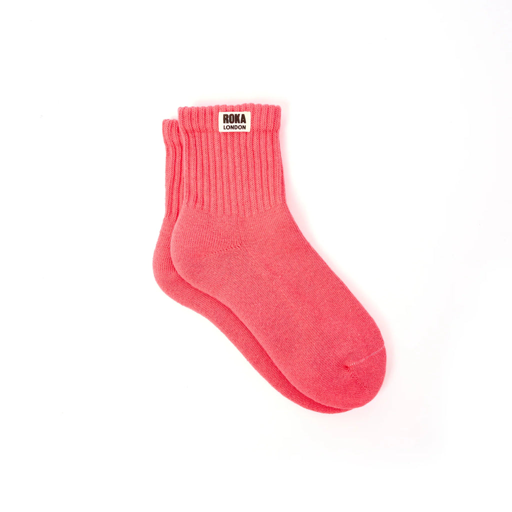 Roka Windsor Crew Socks Women's | Organic Cotton  Socks | Stay-Up Comfort