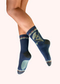 Powder Thistle Ankle Socks with Scottish thistle design