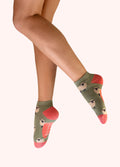 Powder Sheep Trainer Socks – women's bamboo trainer socks with sheep design