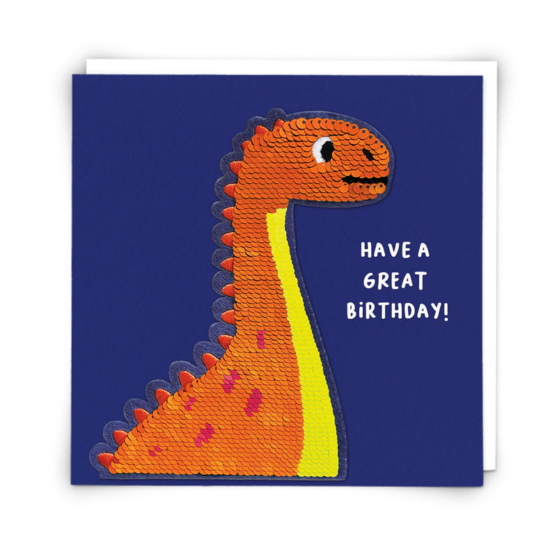 Redback shine sequins card sequin Dino