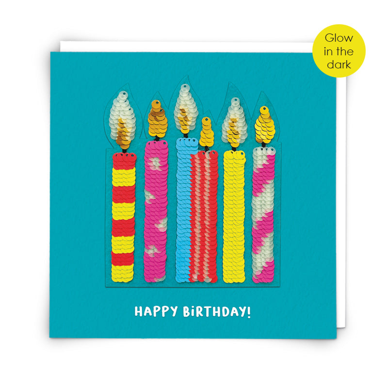 Redback Shine sequin cards - BIRTHDAY