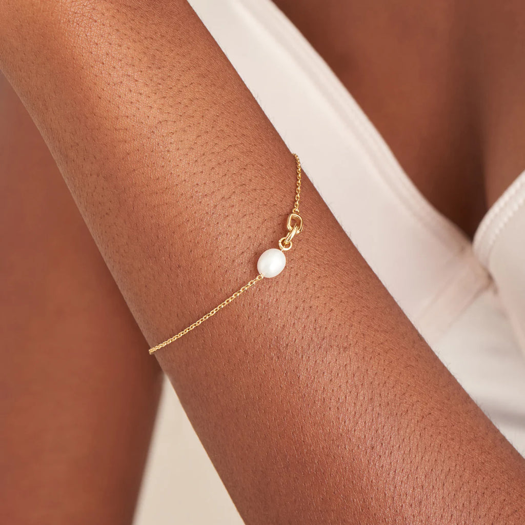 Pearl Link Chain Bracelet
