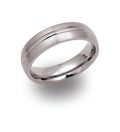 UNIQUE & CO TITANIUM RING - 6 MM