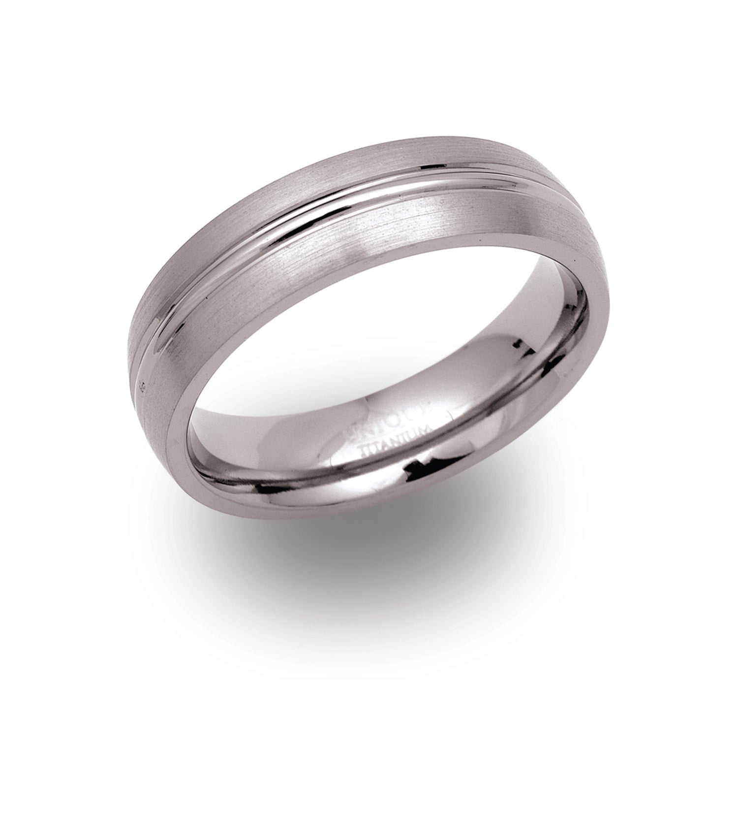 UNIQUE & CO TITANIUM RING - 6 MM