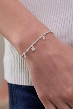 Load image into Gallery viewer, Triple Flower White Enamel Sienna Bracelet
