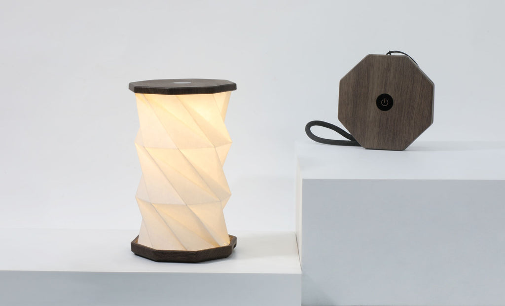 Mini Hexagon Twist Lamp | Portable, Rechargeable &amp; Touch-Dimmable