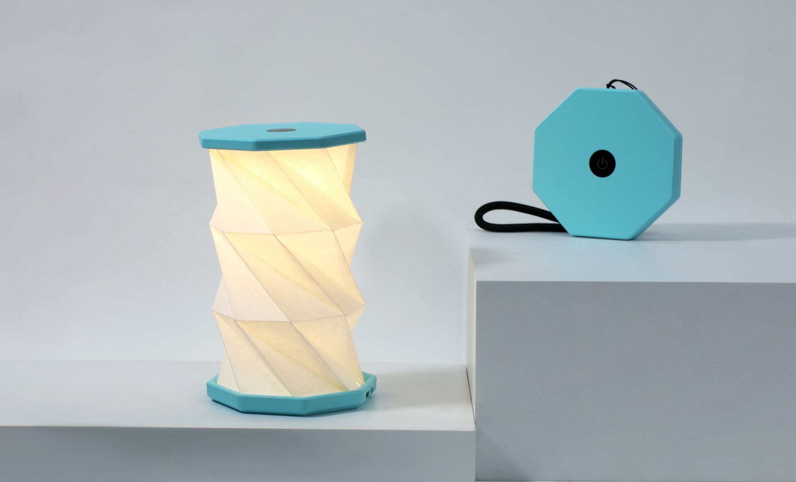 Mini Hexagon Twist Lamp | Portable, Rechargeable &amp; Touch-Dimmable
