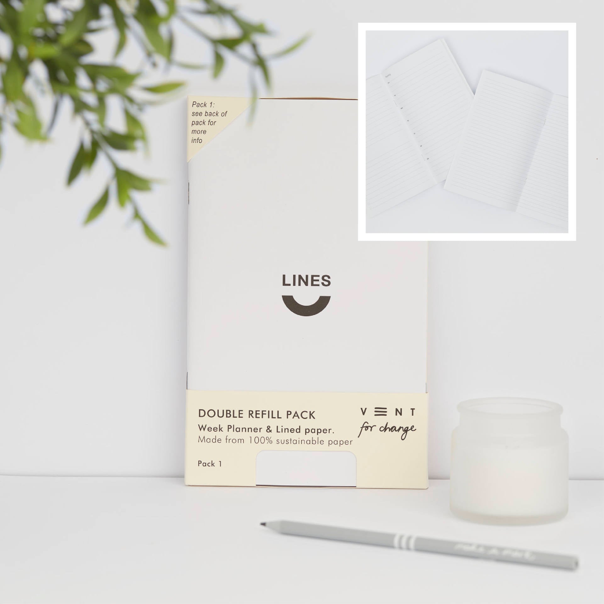 Vent for change refillable journal & weekly planner