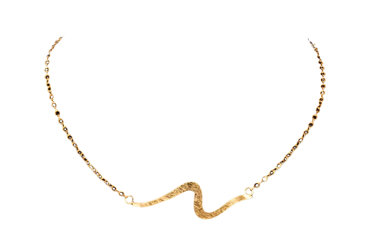 Bronze Wave Necklace