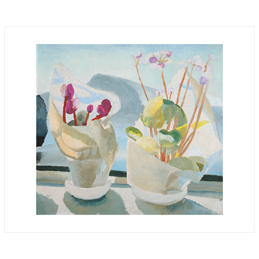 Cyclamen and Primula card by Winifred Nicholson, additional view
