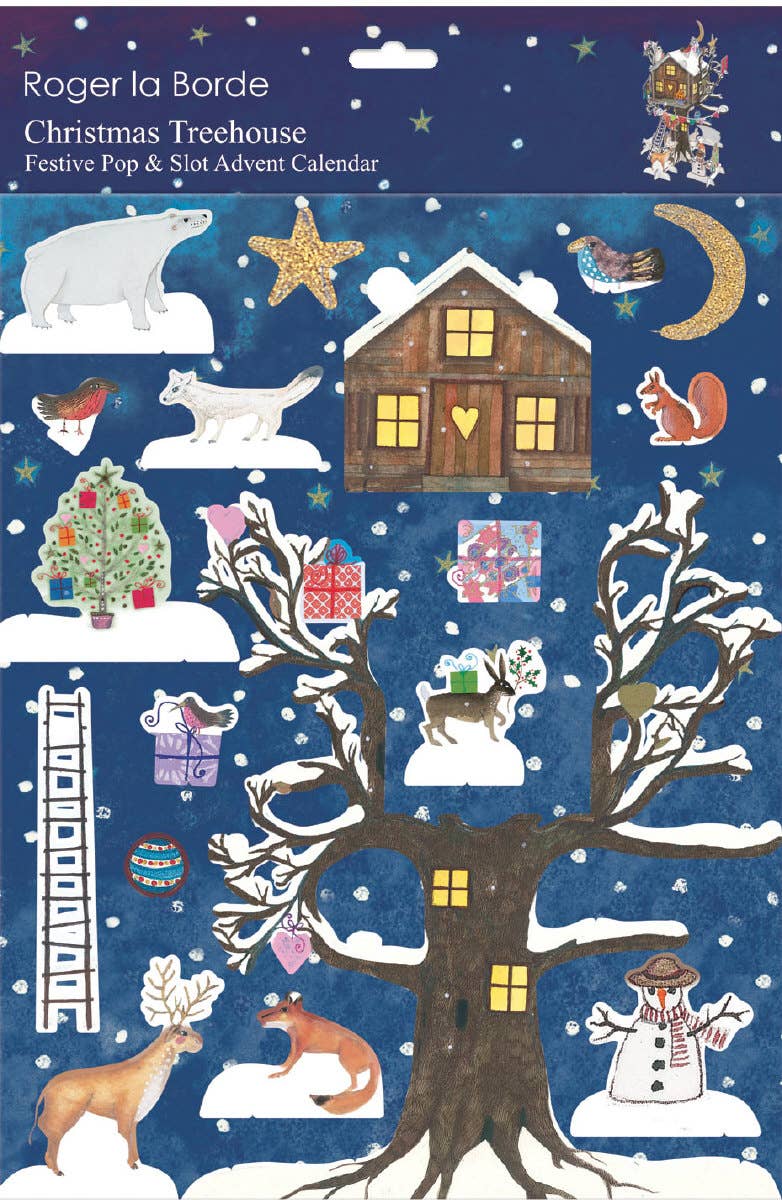 Christmas Treehouse 3D pop and slot advent calendar by Roger la Borde – view 4