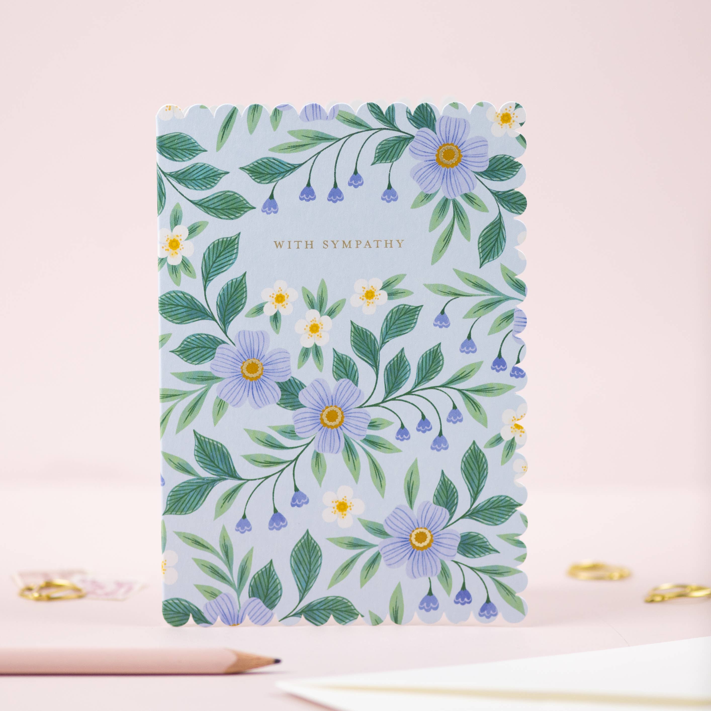 Sympathy Card – With Sympathy Thinking of You Greeting