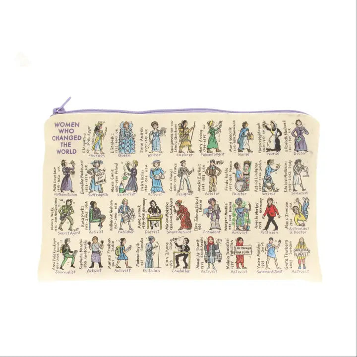 Women Who Changed The World Zip Bag