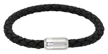Load image into Gallery viewer, Leather Bracelet with  matte and polished Edge  clasp B569
