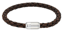 Load image into Gallery viewer, Leather Bracelet with  matte and polished Edge  clasp B569
