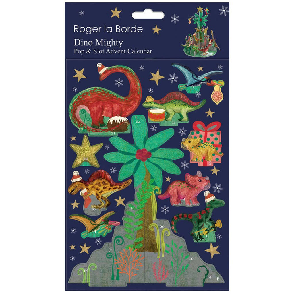 Dino Christmas petite 3D pop and slot advent calendar by Roger la Borde – view 5